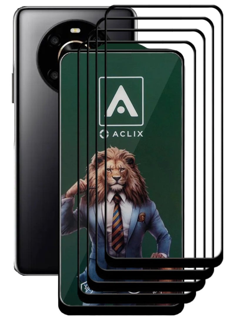 ACLIX 4 Pieces Antistatic ESD Dustproof Premium Quality High Definition Tempered Glass Screen Protector Designed For Honor X9 - Image 1