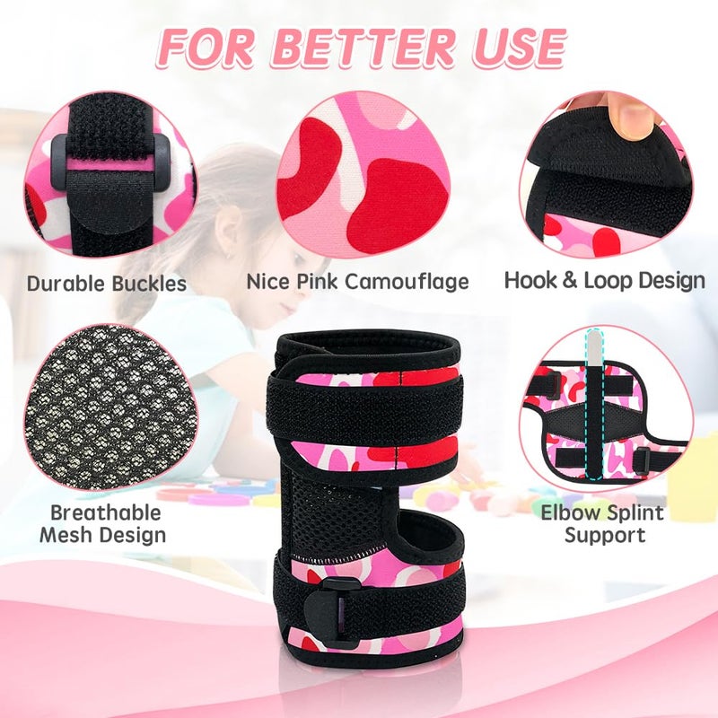 Zelen Thumb Sucking Stop for Kids Thumb Guard Nail Biting Treatment for Kids Toddlers Finger Sucking Stop Biting Nails Prevention Anti Thumb Sucking Child Elbow Immobilizer Brace (1PCS) - Image 2