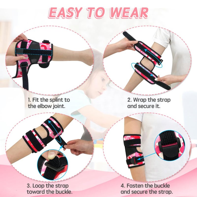 Zelen Thumb Sucking Stop for Kids Thumb Guard Nail Biting Treatment for Kids Toddlers Finger Sucking Stop Biting Nails Prevention Anti Thumb Sucking Child Elbow Immobilizer Brace (1PCS) - Image 5