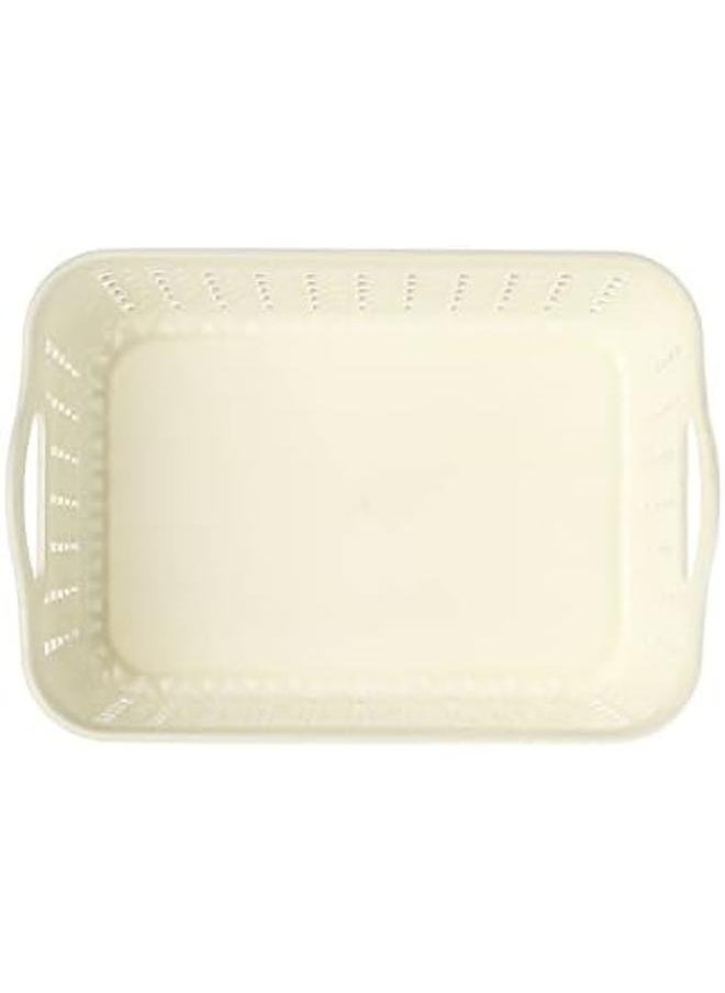 Yonovo Plastic Storage Basket 4 Piece White Storage And Organization Containers Shelf Baskets Pantry Storage Boxes For Organizing Cabinets Bin Bathroom Storage  - Image 3