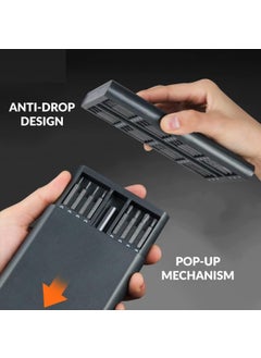 Zaptec Zaptec 63 In 1 Magnetic Precision Screwdriver Set With Magnetic Case For Electronics PC Mobile Phones Laptops Toys Watches Glasses Cameras Black  - Image 3