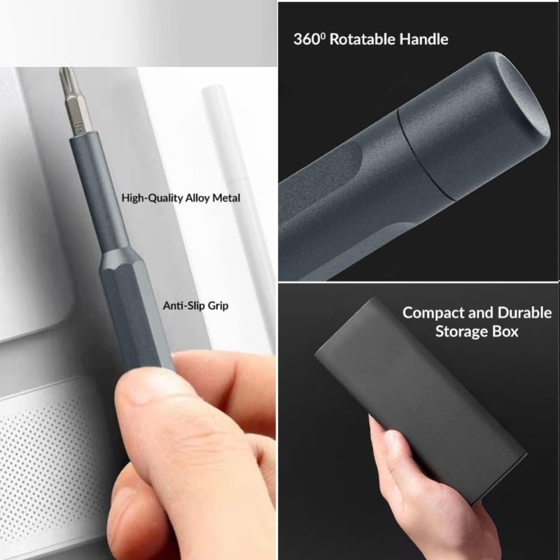 Zaptec Zaptec 63 In 1 Magnetic Precision Screwdriver Set With Magnetic Case For Electronics PC Mobile Phones Laptops Toys Watches Glasses Cameras Black - Image 2