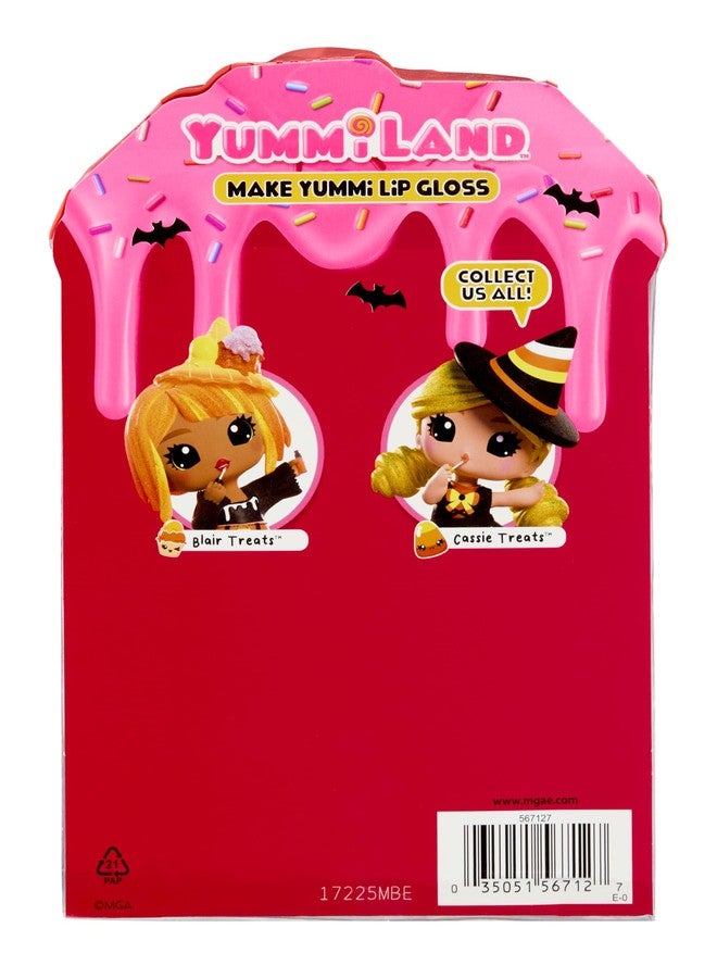 Yummiland x Halloween Lip Gloss Doll - Cassie Treats Includes DIY Lip Gloss + Keychain, Cosmetic Play, Seasonal Halloween Collectible, Ages 4+ - Image 4