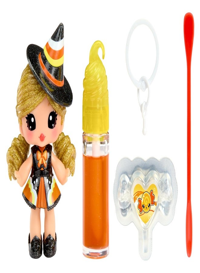 Yummiland x Halloween Lip Gloss Doll - Cassie Treats Includes DIY Lip Gloss + Keychain, Cosmetic Play, Seasonal Halloween Collectible, Ages 4+ - Image 1
