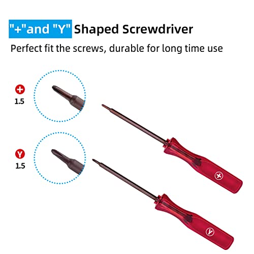 Wigearss Replacement SL SR Left Right Button Flex Cable for Nintendo Switch/Switch OLED Joy-Con Controllers Repair Spare Parts with Y-Screwdriver & +-Screwdriver Repair Kit - Image 5