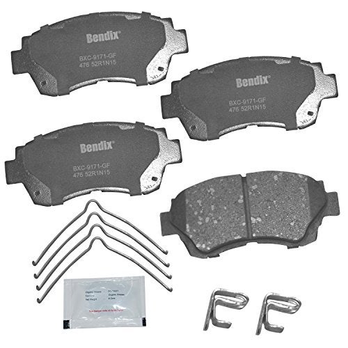 Bendix Priority1 CFC476 Ceramic Front Brake Pads for Select Models Lexus ES300, LS400, SC300, Toyota Avalon, Camry, Celica, Sienna - Image 1