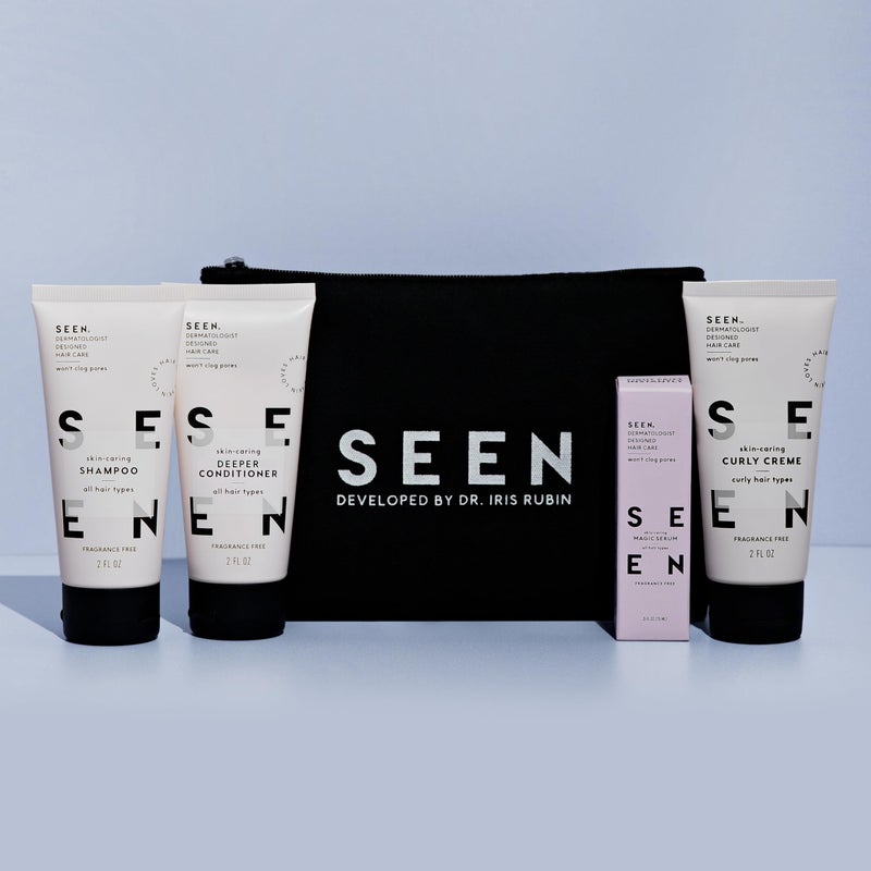 SEEN Curly On The Go Kit, Fragrance Free - Non-Comedogenic & Safe for Sensitive Skin - Curl-Defining Styling Hair Bundle - Anti Frizz - Heat Protectant - Image 3