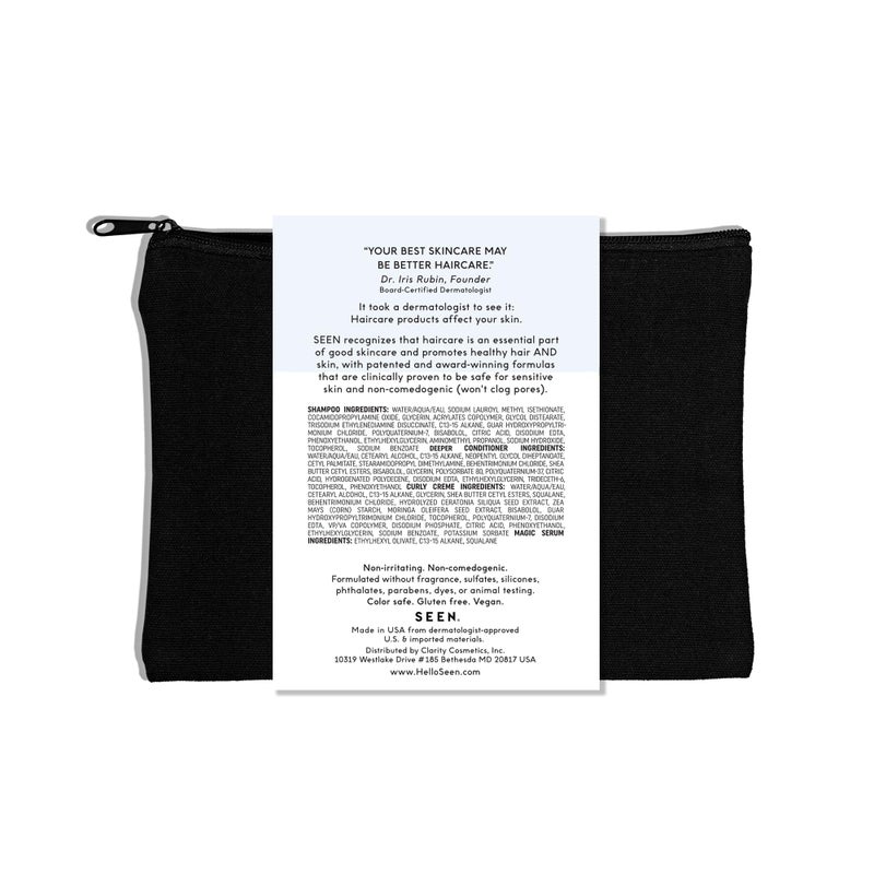 SEEN Curly On The Go Kit, Fragrance Free - Non-Comedogenic & Safe for Sensitive Skin - Curl-Defining Styling Hair Bundle - Anti Frizz - Heat Protectant - Image 2