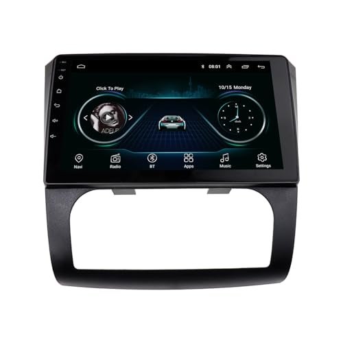 DKMUS Radio Stereo Bezel for Nissan Altima 2006-2012 Dash Installation Mount Trim Kit Fits 9" and Double Din (Auto A/C) - Image 3