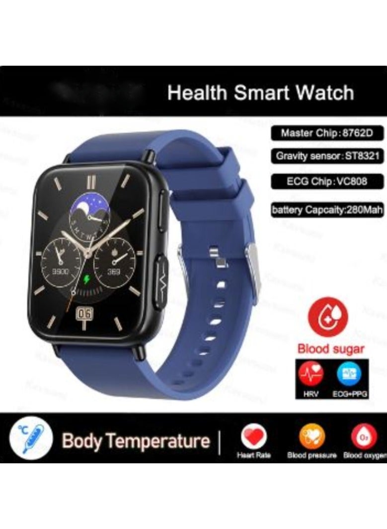 AROAQ Accurate Measure Blood Sugar Smart Watch Men ECG+PPG Heart Rate Blood Oxygen Health Smartwatch Women Sport Watches - Image 1