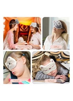 Y&D Eye Mask, Sleeping Comfortable Plush Blackout Cute Animal Design Soft Kids for Women Children, Girls, and Adult Travel Pajama Party (3 Pieces)  - Image 4