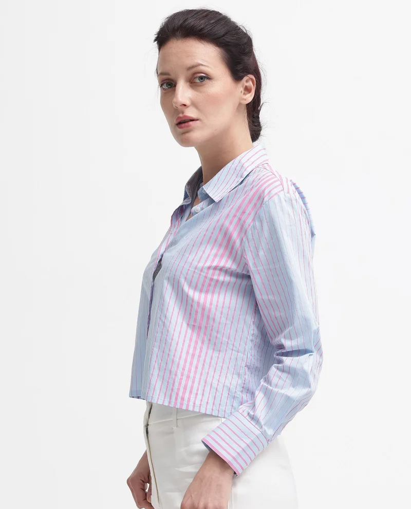 Rareism Women's Cotton Top With Stripe Pattern