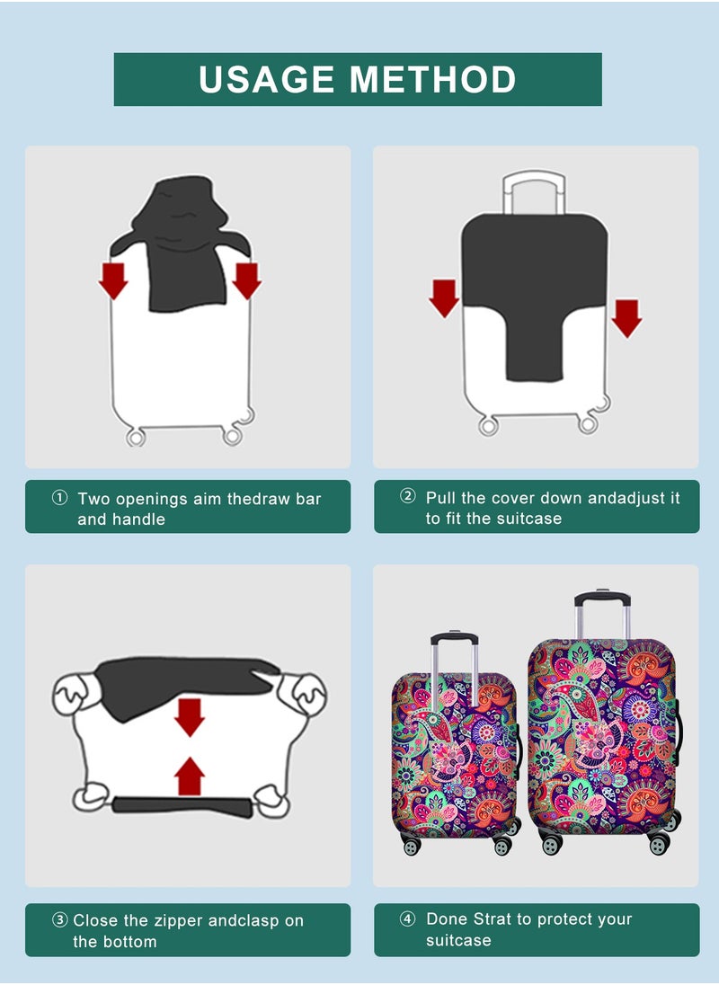 URbazaar Elastic Travel Luggage Cover Travel Suitcase Protective Cover for Trunk Case Apply to luggage Suitcase Cover  - Image 5