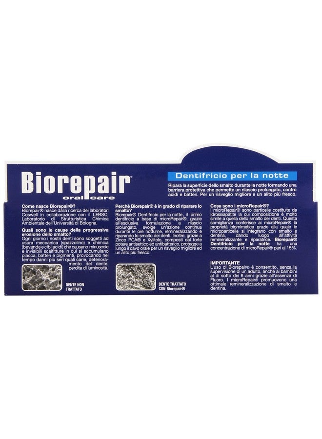 Biorepair: "Dentifricio per la Notte" (Intensive Night Repair) Toothpaste with microRepair * 2.5 Fluid Ounce (75ml) Tube (Pack of 2) * [ Italian Import ] - Image 2