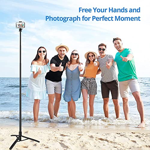Hold UP Long Selfie Stick Tripod Extra-Long Selfie Stick with Tripod Stand Upto 61 inch/156 cm Camera Stick Portable Selfie Stick for vlogging, Video Recording, Live Streaming - Image 4