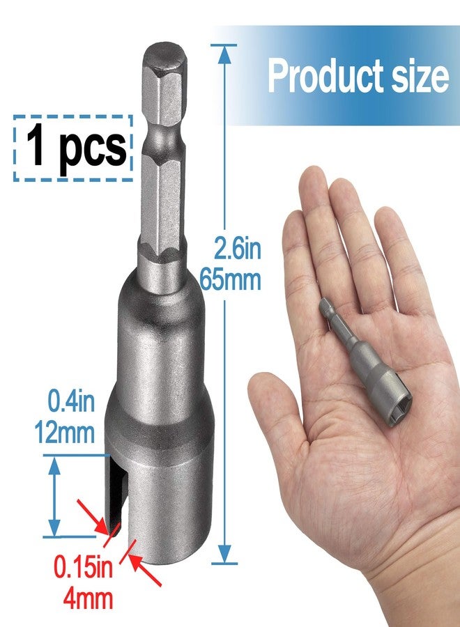CustomyLife Power Wing Nut Driver, Steel Wing Nut Drill Bit Socket Wrench Tool Set, 1/4" Hex Shank for Panel Nuts, Screws Eye, C Hook Bolt, Q-Hanger - Image 3