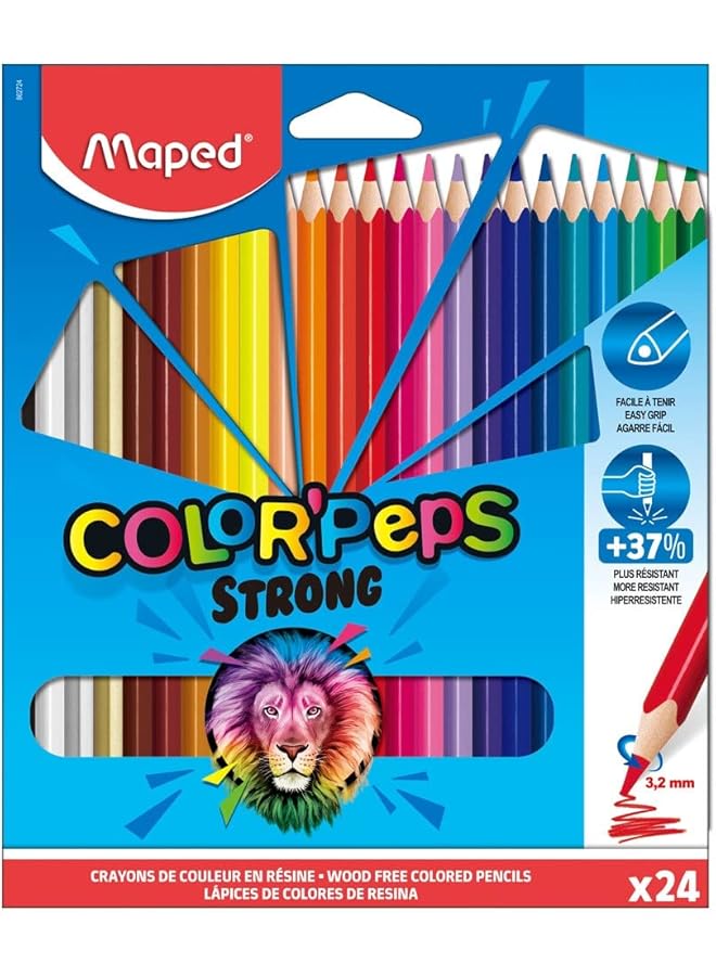 Maped Color Pencils Strong 24 Colors