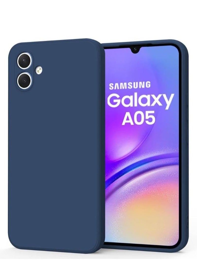Samsung Galaxy A05 Silicone Case - Dark Blue - Shockproof TPU Back Cover with Camera Protection