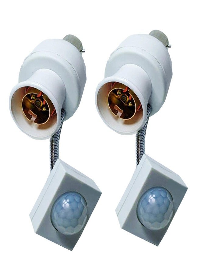 RENMAX LED Bulb Holder Motion Sensor Automatic B22 Base Night/Day Light Working 200W Load Capacity (Pack of 2) - Image 1