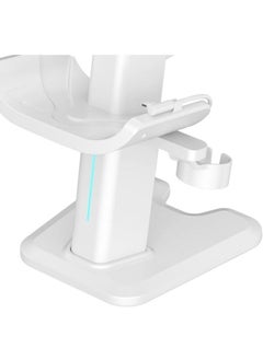 Generic For Meta Quest 3 Headset Charging Dock VR Display Stand Accessories Compatible With Meta Quest 3 VR Headset And Touch Controllers Station Holder Base With LED Light White  - Image 5
