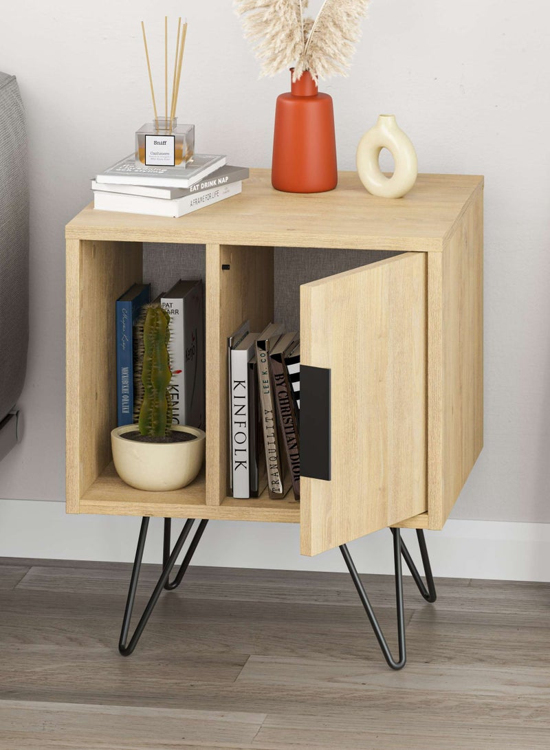 موراه هوم طاولة سرير جانبية غلين لون بلوطي - Image 5