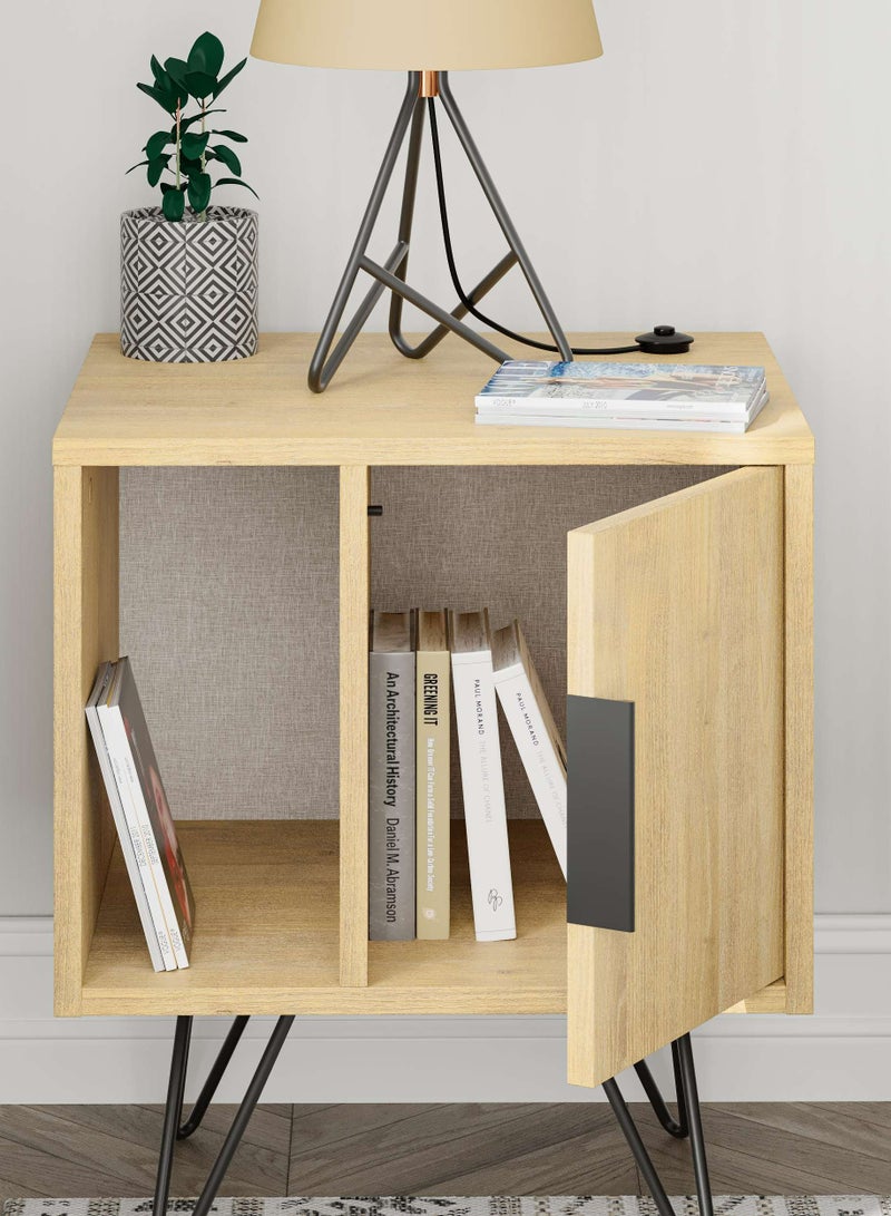 موراه هوم طاولة سرير جانبية غلين لون بلوطي - Image 4