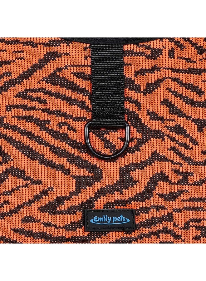 إيميلي بيتس سترة ناعمة قابلة للتعديل للكلاب وحزام للكلاب (كبير، برتقالي) - Image 3