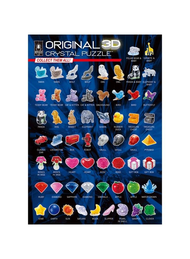 Bepuzzled بازل كريستال ثلاثي الأبعاد أصلي ببطريق وطفله للأعمار من 12 سنة وما فوق - Image 4