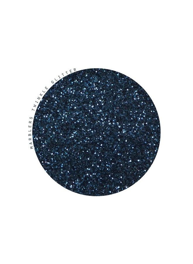 MARBLERS Twinkle Glitter [Navy] 3oz (85g) | Fine | Non-Toxic, Vegan, Cruelty-Free | Face, Body, Eyeshadow, Hair, Festival, Party Makeup | Nail Art, Polish | Resin, Tumbler, Slime, Craft  - Image 2