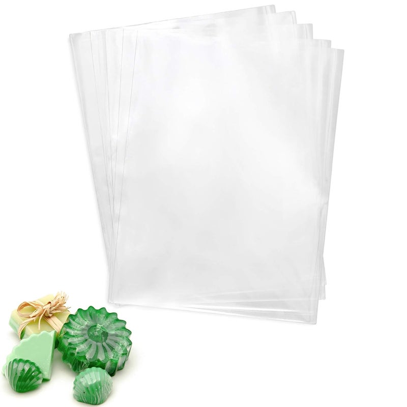 Morepack 4x6 Inch Shrink Wrap Bags,500Pcs PVC Clear Heat Shrink Wrap for Soap, Bath Bombs - Image 1