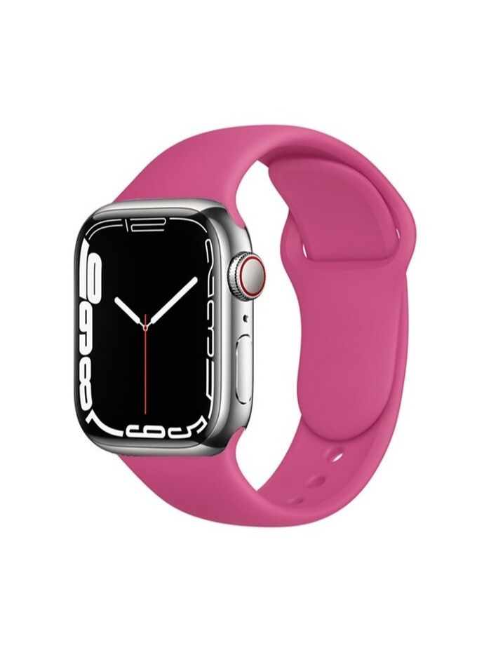 Apple Watch Band 41mm Soft Silicone Sport Band Replacement Wrist Strap Compatible for iWatch Apple Watch Series 7 (41mm)