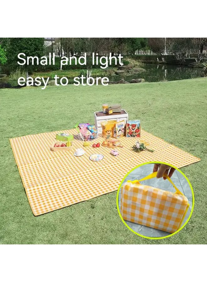 70 87x70 87 Inch Moisture Proof Thickened Portable Picnic Blanket Outdoor Mat - Image 2