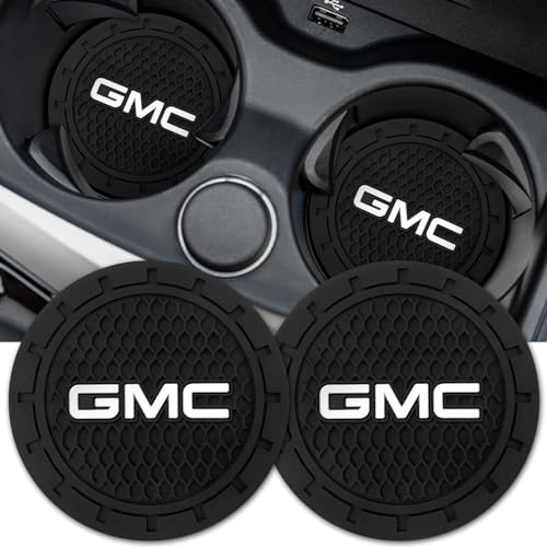 TACOMA Car Cup Holder Coaster for GMC Recessed Silicone Cupholder Coaster Interior Accessories 2.75in 2Pack - Image 1