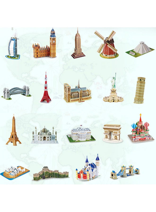 لعبة احجية ثلاثية الأبعاد بتصميم فندق إبحار في دبي 22x12x13سم - Image 2