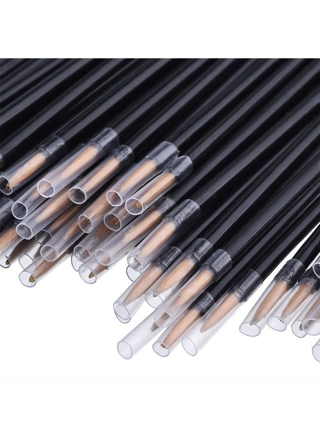 eBoot 100 Pack Disposable Eyeliner Brush Applicator Cosmetic Eye Wands Makeup Tool - Image 4