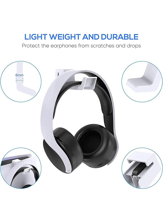 إيروريكس حامل سماعة الرأس لجهاز PS5 لجهاز PS5 Slim لجهاز PS5 Pro حامل سماعة الرأس لجهاز PS5 حامل سماعة الرأس لجهاز PS5 PS5 Slim لجهاز PS5 Pro أبيض - Image 4