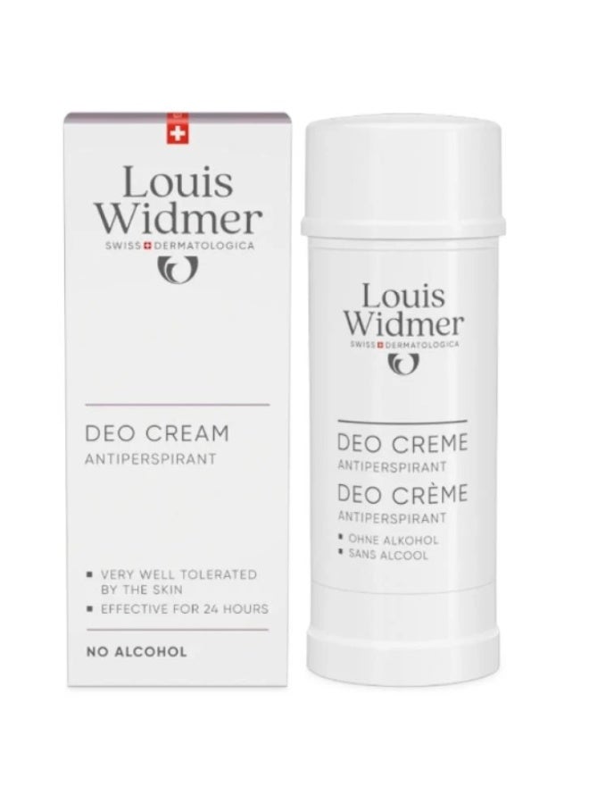 Louis Widmer Deo Cream Scented Antiperspirant No Alcohol 40ML - Image 2