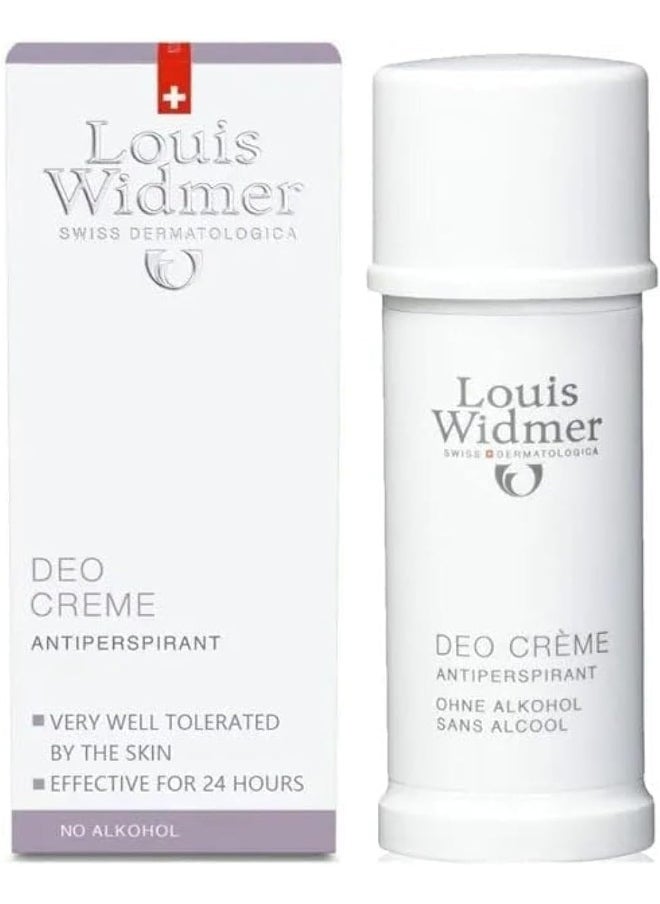 LOUIS WIDMER Louis Widmer Deo Cream Scented Antiperspirant No Alcohol 40ML 