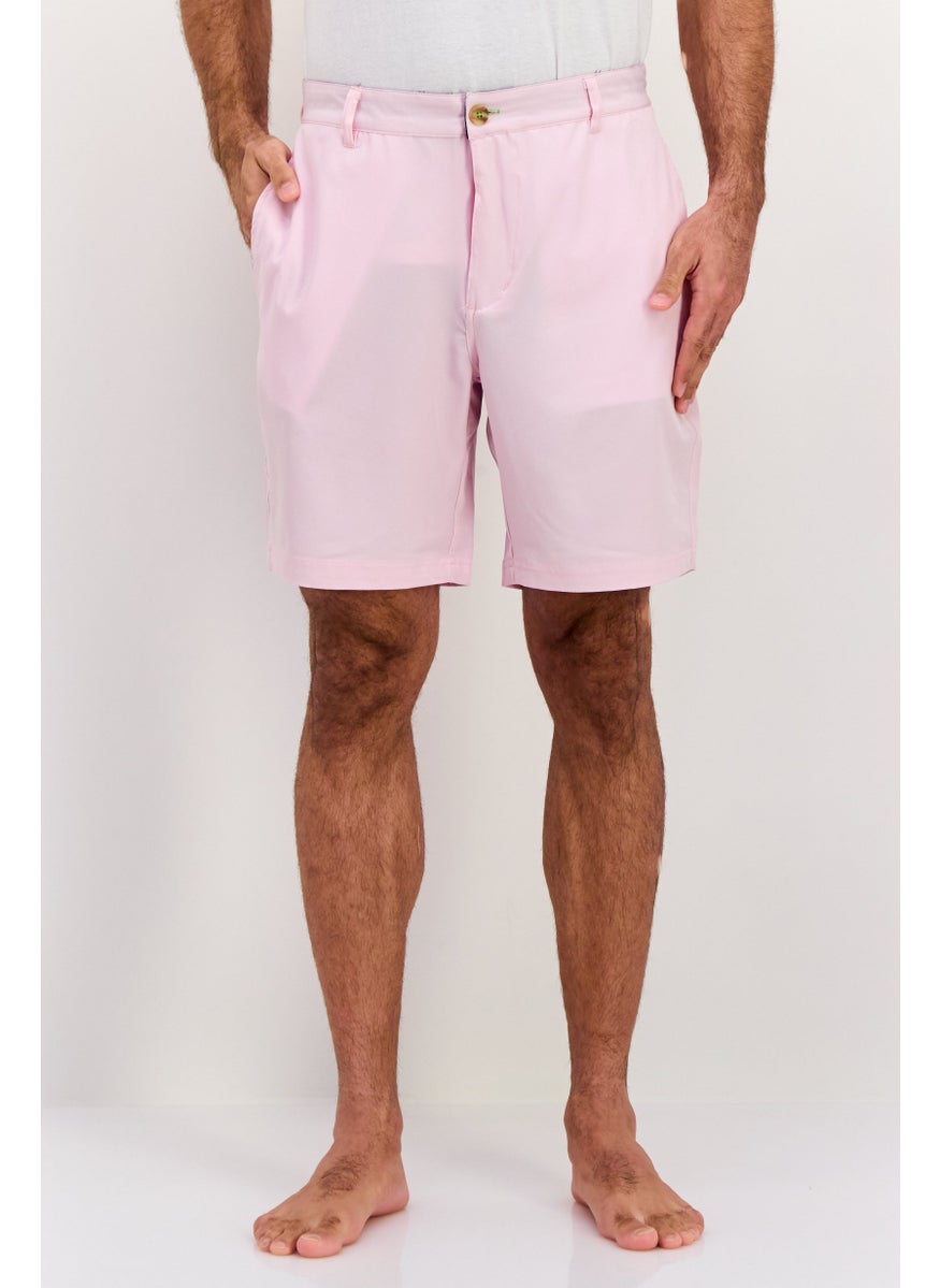 Tailorbyrd Men Plain Board Shorts, Pink  - Image 1