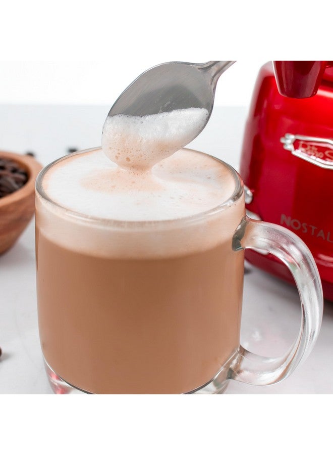 Nostalgia Nostalgia Retro Frother and Hot Chocolate Maker and Dispenser, 32 Oz, for Coffees, Lattes, Cappuccinos, Red  - Image 5