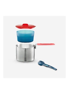 FORCLAZ Stainless Steel 1 Person Camping Cooking Set  - Image 1