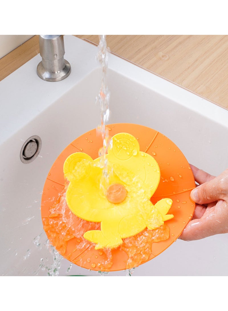 سجادة سدادة تصريف أرضية على شكل ضفدع مصنوعة من مادة TPR وPP لمنع انسداد الحوض وملحقات حوض الغسيل - Image 3