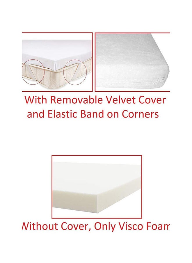 Memory Foam Mattress Topper Extra Comfort Size 100x200x5 Cm
