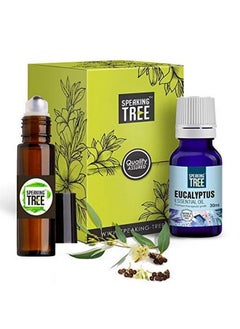 Speaking Tree Eucalyptus Essential Oil (30Ml) With Roller 100% Pure, Natural And Undiluted  - Image 1