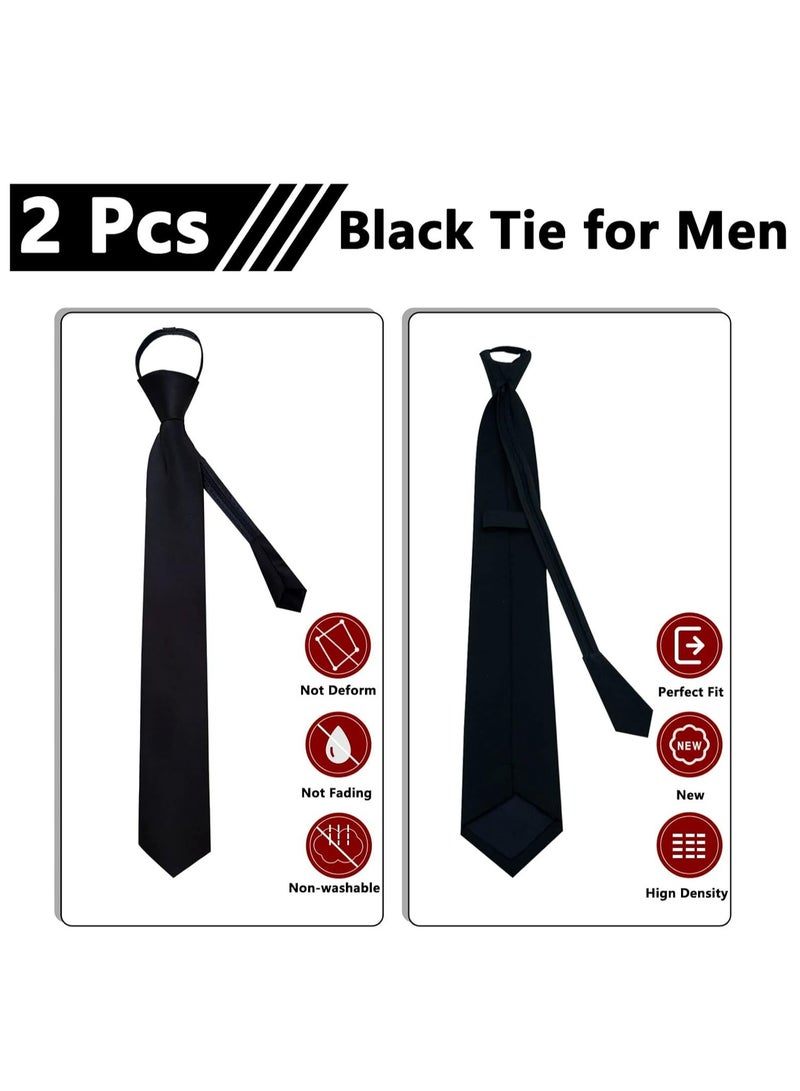 أوزيغالور ربطات عنق رجالية مربوطة مسبقًا، سحاب قابل للتعديل، 3.15 بوصة للمكتب، التخرج، الزي المدرسي - Image 5