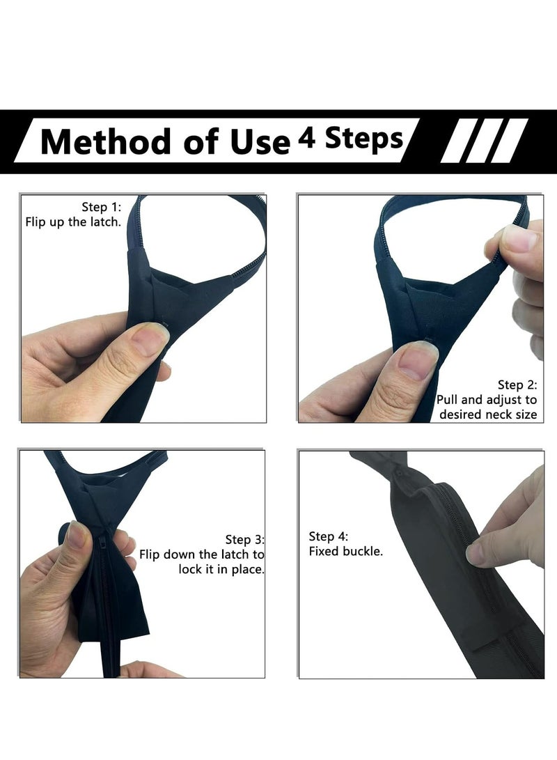 أوزيغالور ربطات عنق رجالية مربوطة مسبقًا، سحاب قابل للتعديل، 3.15 بوصة للمكتب، التخرج، الزي المدرسي - Image 4