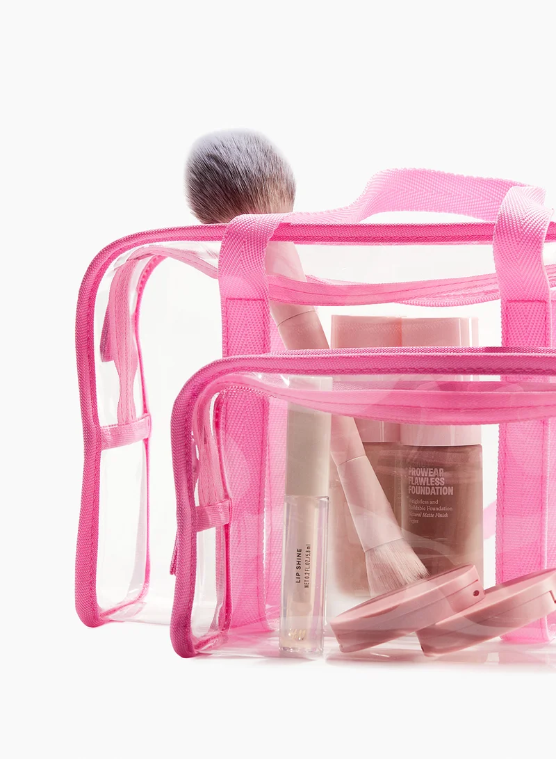 اتش اند ام 2-Pack Transparent Wash Bags