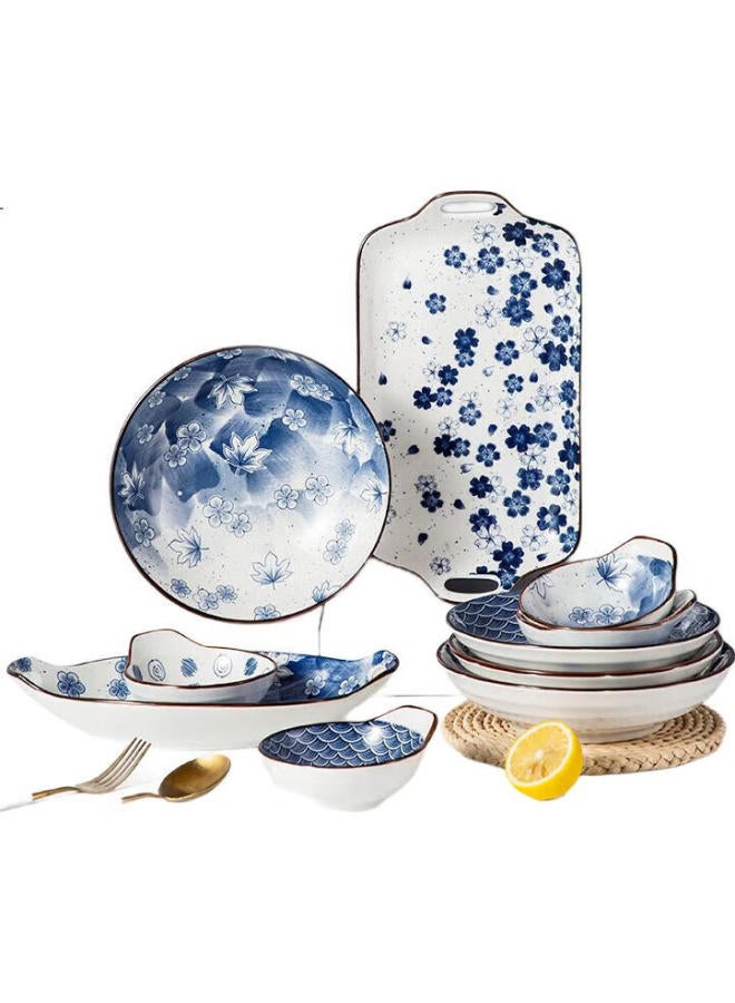 MAX COOK Maxcook Ceramic Dinner Plates 8-Inch 2-Pack Style Deep Dish Plates Western-Style Dumpling Plates Mctc1758 - Image 1
