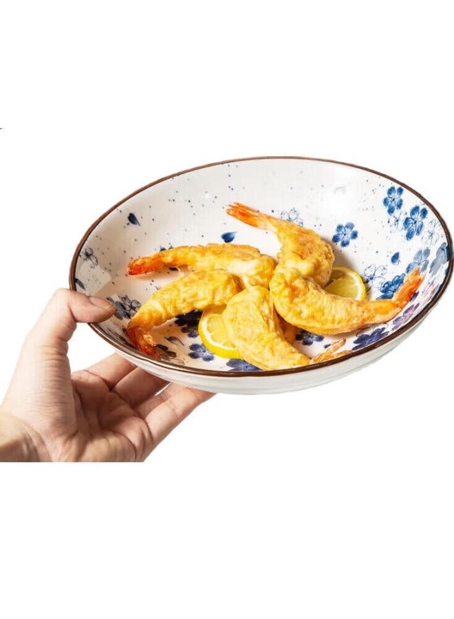 MAX COOK Maxcook Ceramic Dinner Plates 8-Inch 2-Pack Style Deep Dish Plates Western-Style Dumpling Plates Mctc1758 - Image 3