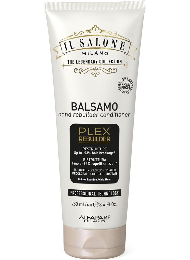 إل صالون بلسم إل صالون ميلانو الاحترافي لإعادة بناء الشعر المصبوغ والمُعالج - يُرمّم ويُعيد بناء الشعر - مُجدّد للروابط - جودة ممتازة - 250 مل / 8.45 أونصة سائلة - Image 1